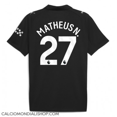 Maglie da calcio Manchester City Matheus Nunes #27 Seconda Maglia 2025-26 Manica Corta Maglie da calcio Manchester City Matheus Nunes #27 Seconda Maglia 2025-26 Manica Corta